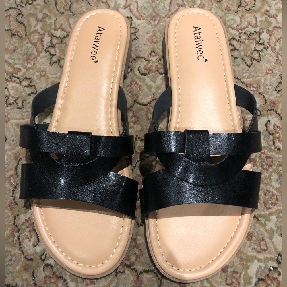 3/$20 Ataiwee Black Women's Sandals